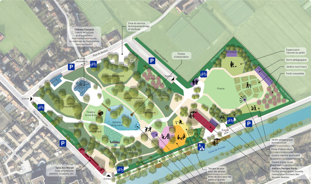 Vé Paysages - Etude paysagère parc Coquelle à Dunkerque